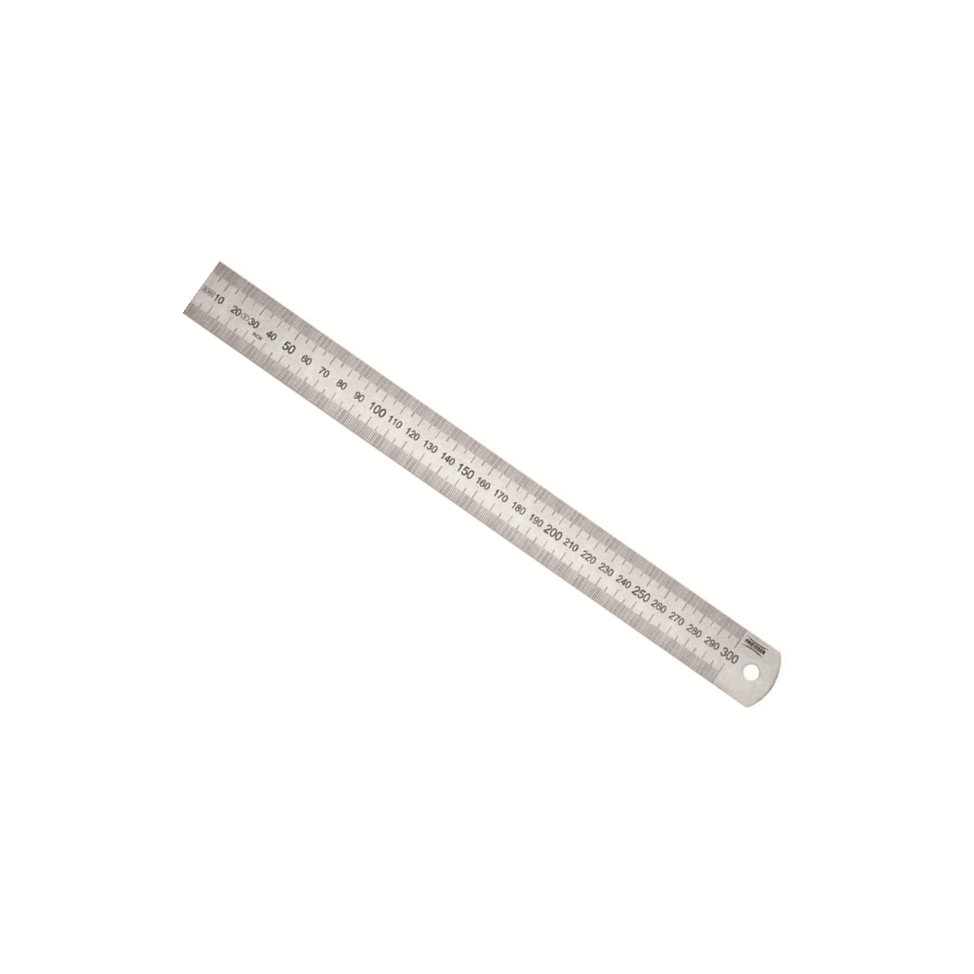 PREISSER/派尔沙 公制不锈钢直尺 不锈钢弹簧带钢・ECⅡ级 20*0.5mm 0460 207 1把